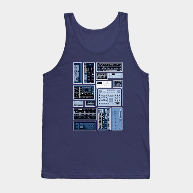 Synth Ensemble for Electronic Musician Tank Top by Atomic Malibu